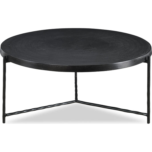 Trellick Coffee Table by Uttermost in black. Made from aluminum, iron in a modern style.