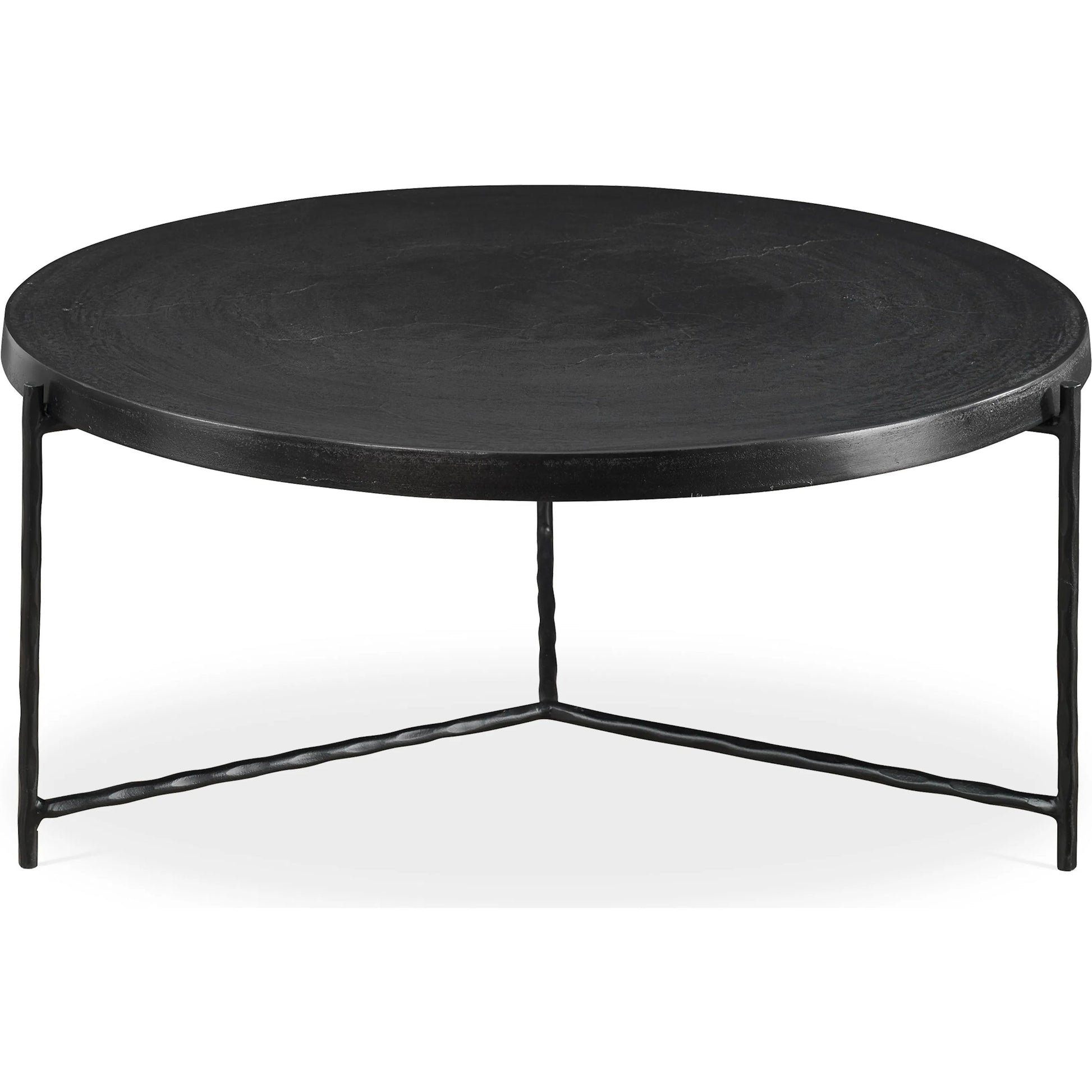 Trellick Coffee Table by Uttermost in black. Made from aluminum, iron in a modern style.