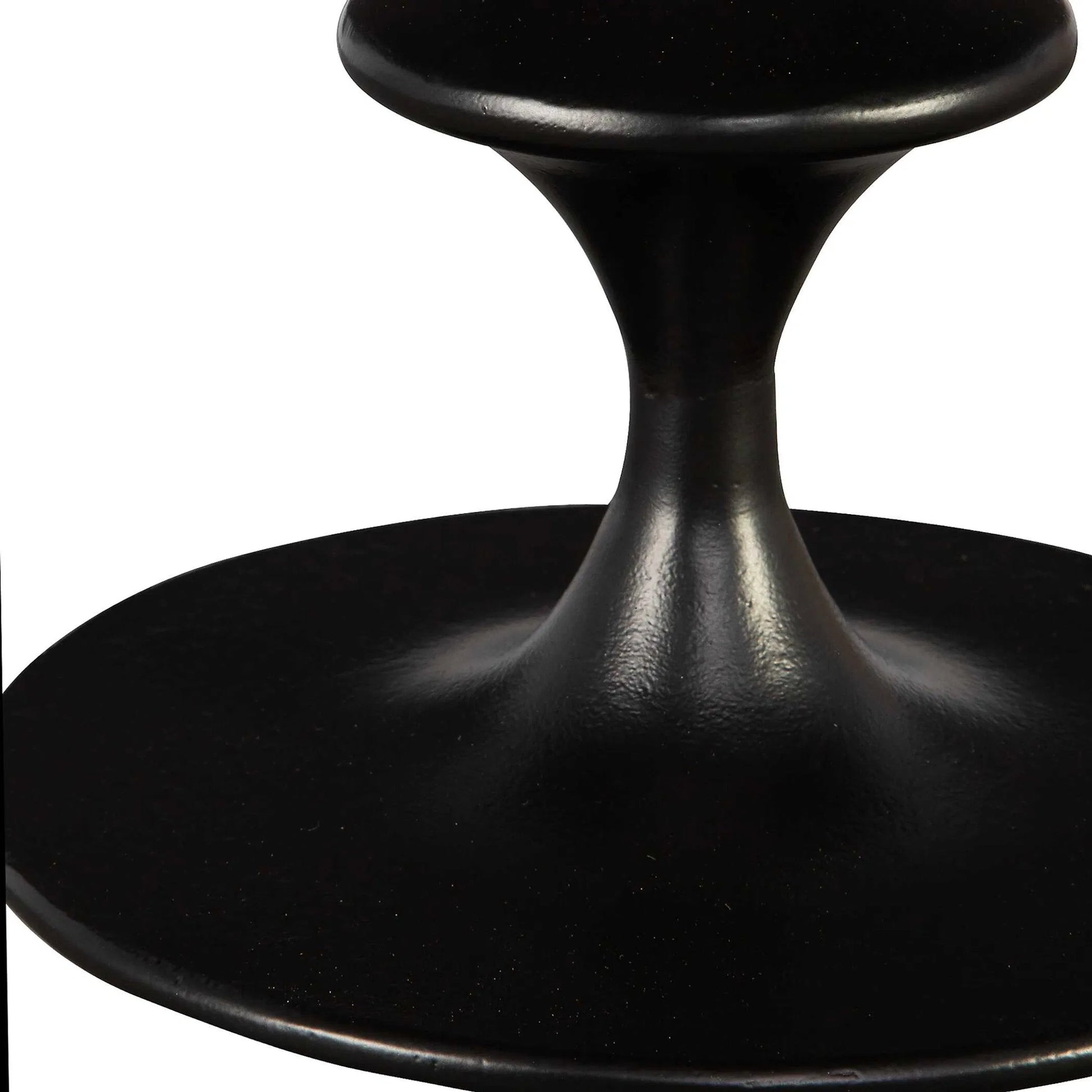 Flight Textured Accent Table by Uttermost in black. Made from aluminum in a modern style.