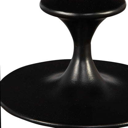 Flight Textured Accent Table by Uttermost in black. Made from aluminum in a modern style.