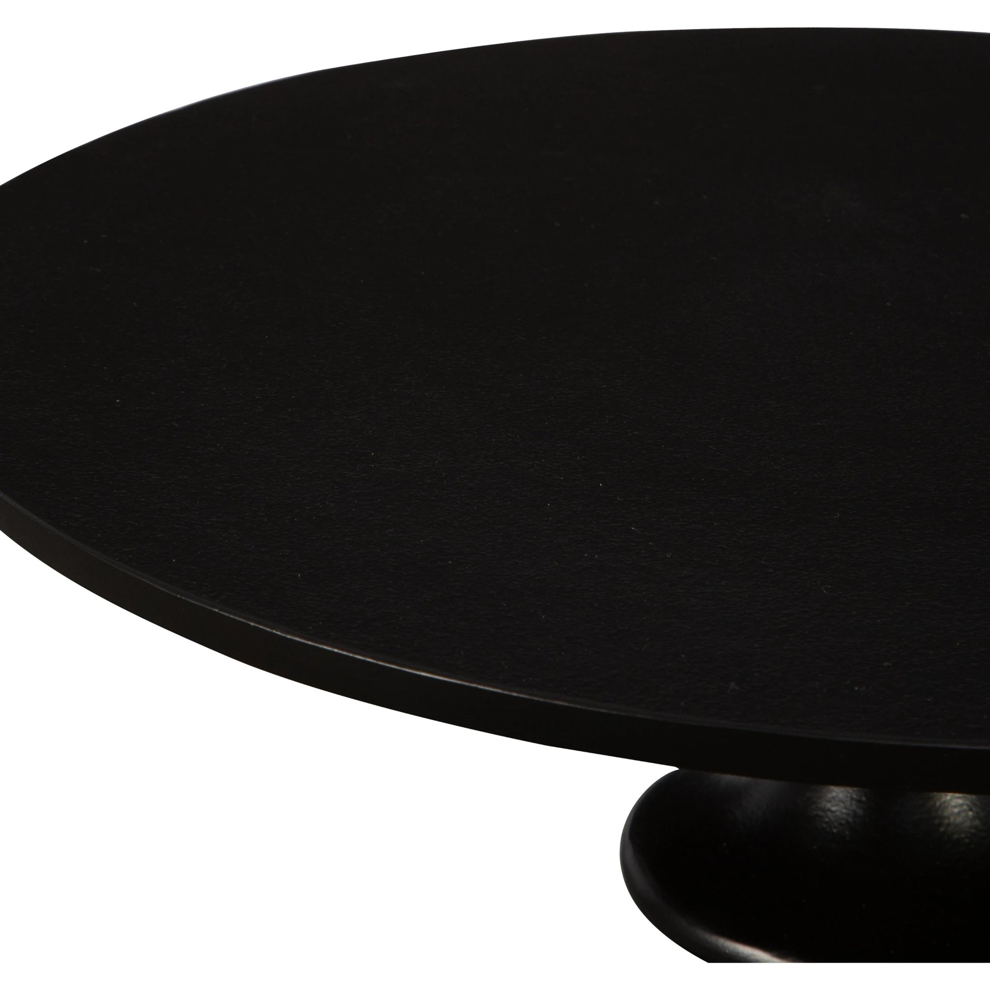 Flight Textured Accent Table by Uttermost in black. Made from aluminum in a modern style.