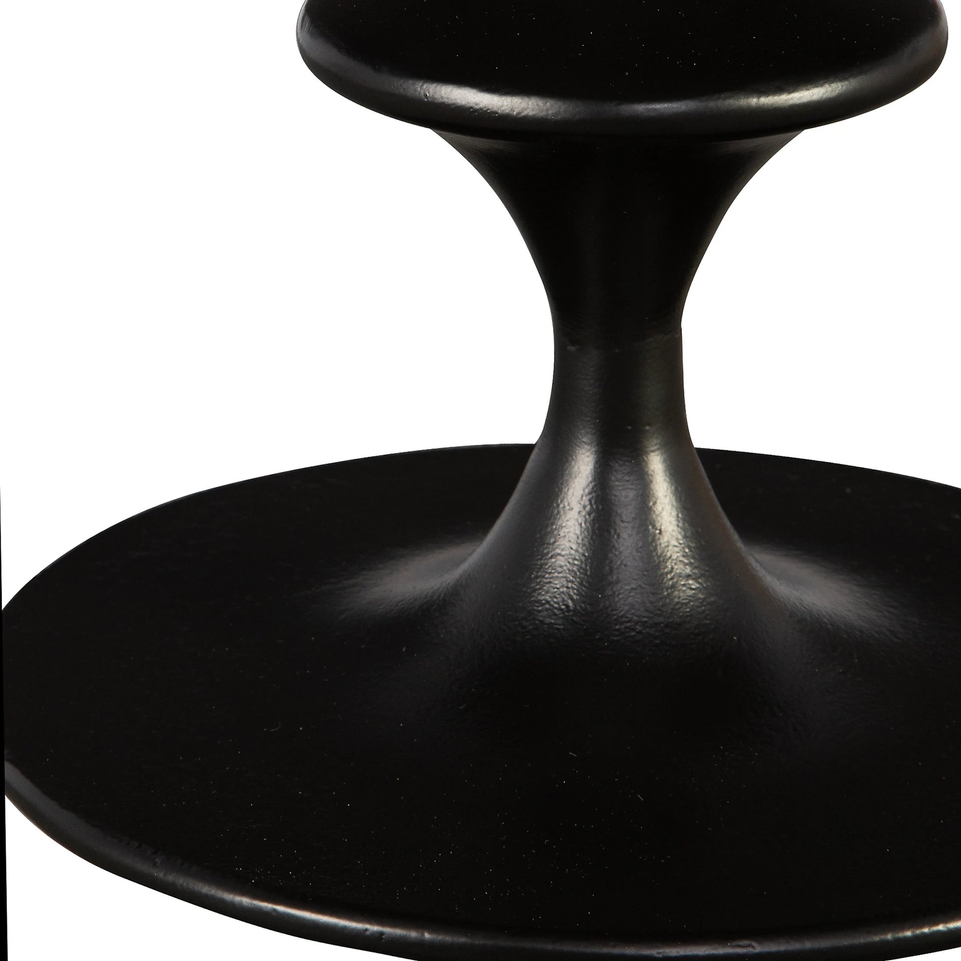 Flight Textured Accent Table by Uttermost in black. Made from aluminum in a modern style.