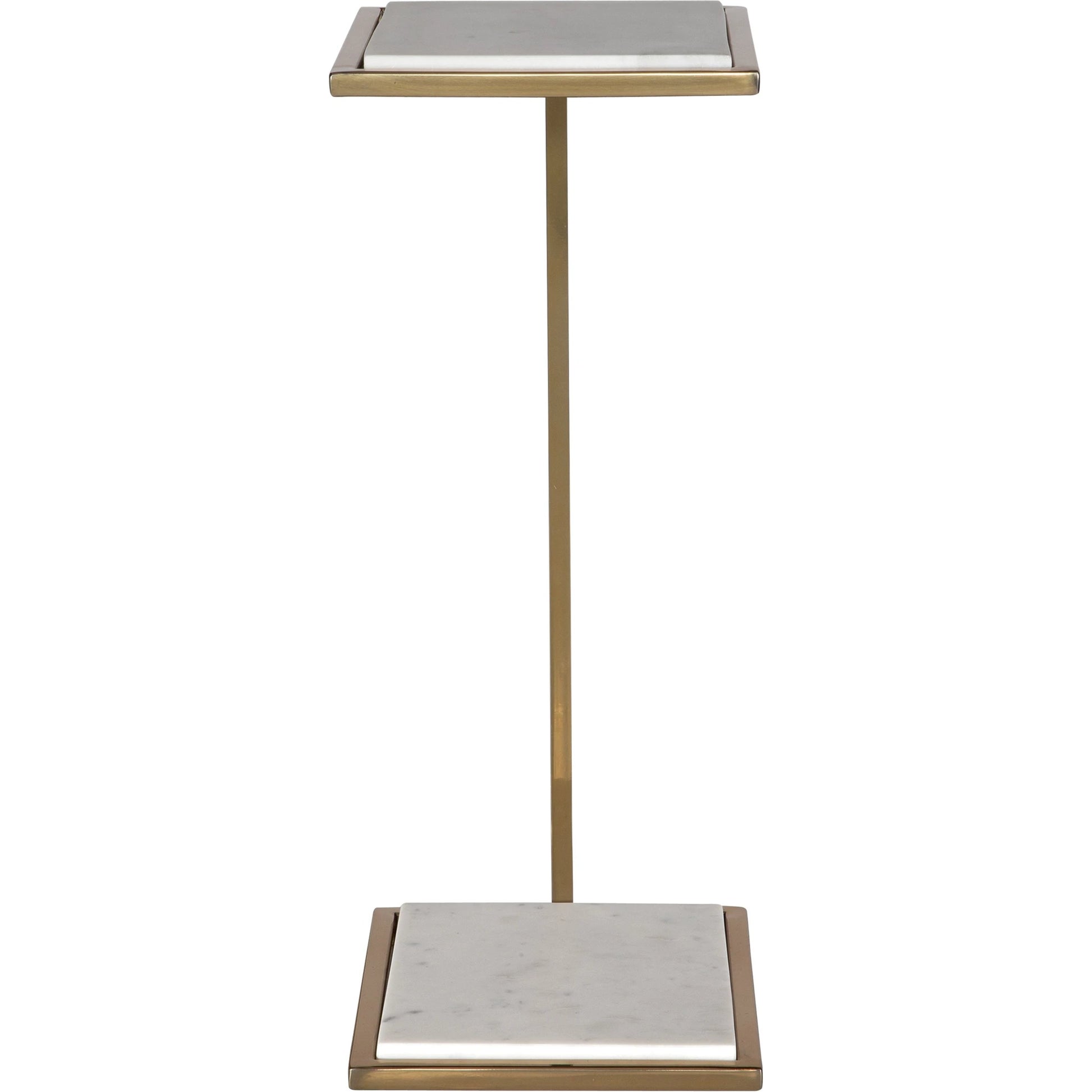 Elevate Drink Table by Uttermost in brass. Made from marble, steel in a modern style.