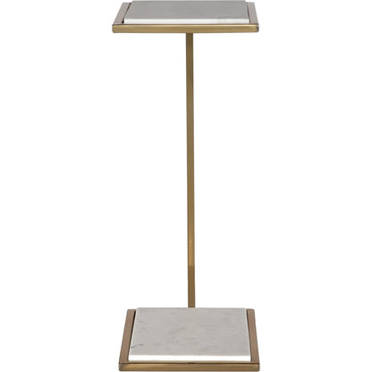 Elevate Drink Table by Uttermost in brass. Made from marble, steel in a modern style.