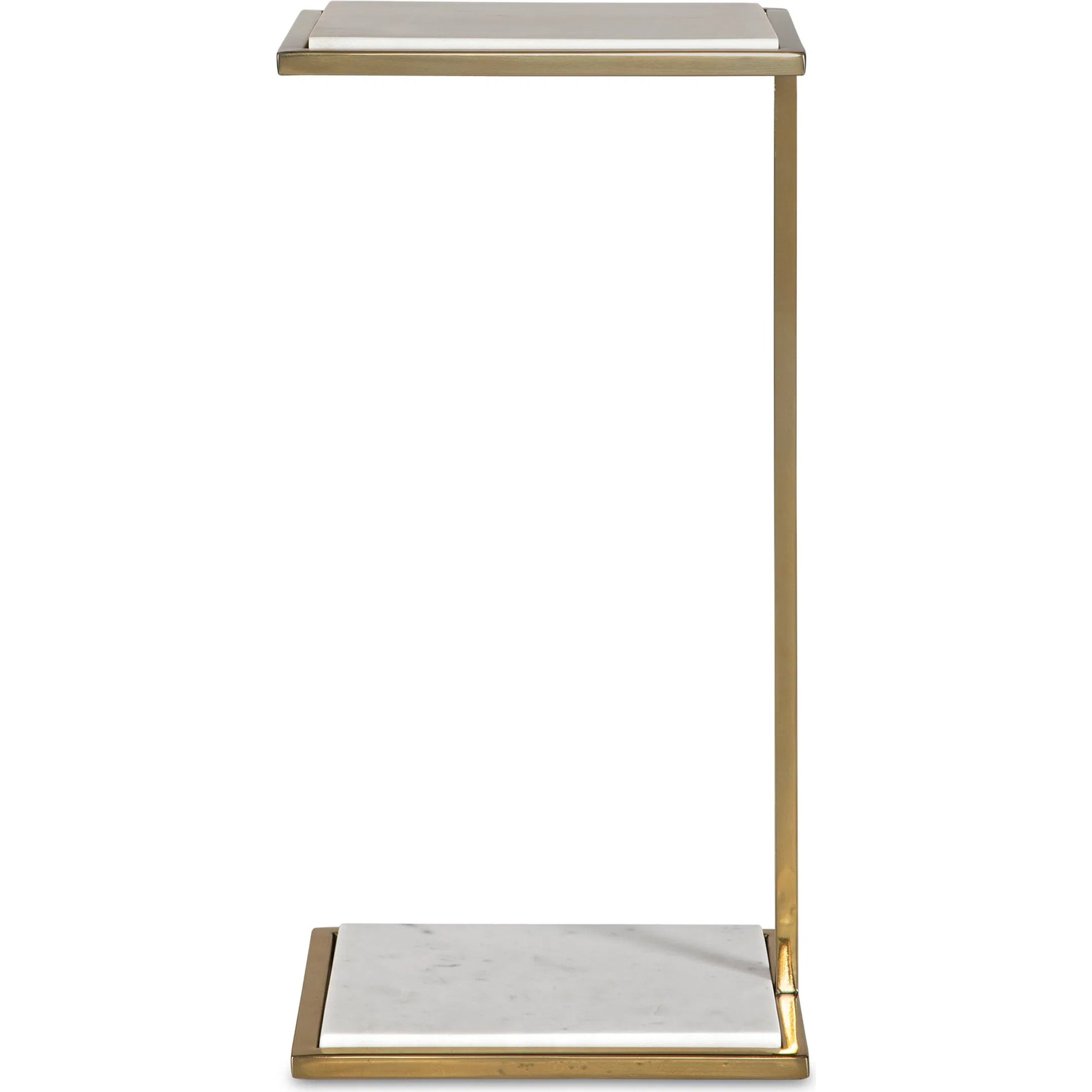 Elevate Drink Table by Uttermost in brass. Made from marble, steel in a modern style.
