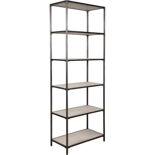 Baldwin Industrial Etagere by Uttermost in iron. Made from wood, iron in a modern style.