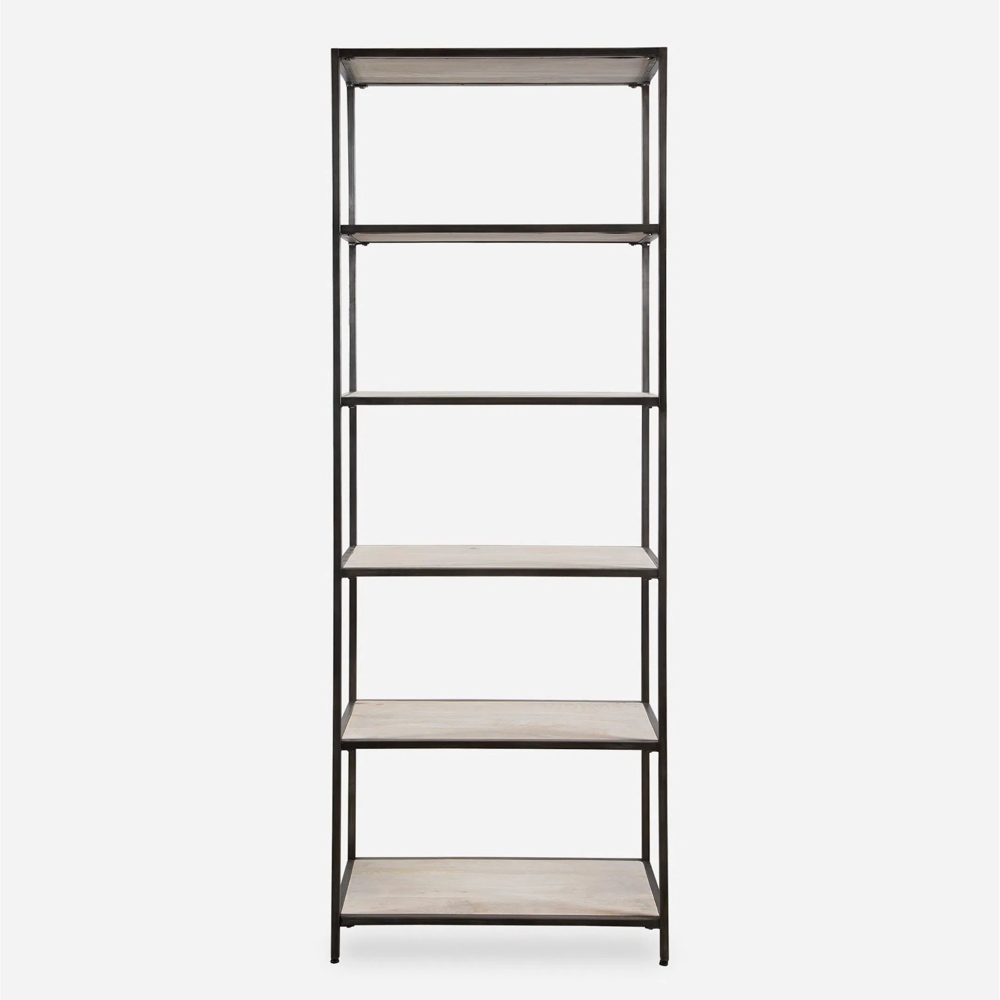 Baldwin Industrial Etagere by Uttermost in iron. Made from wood, iron in a modern style.