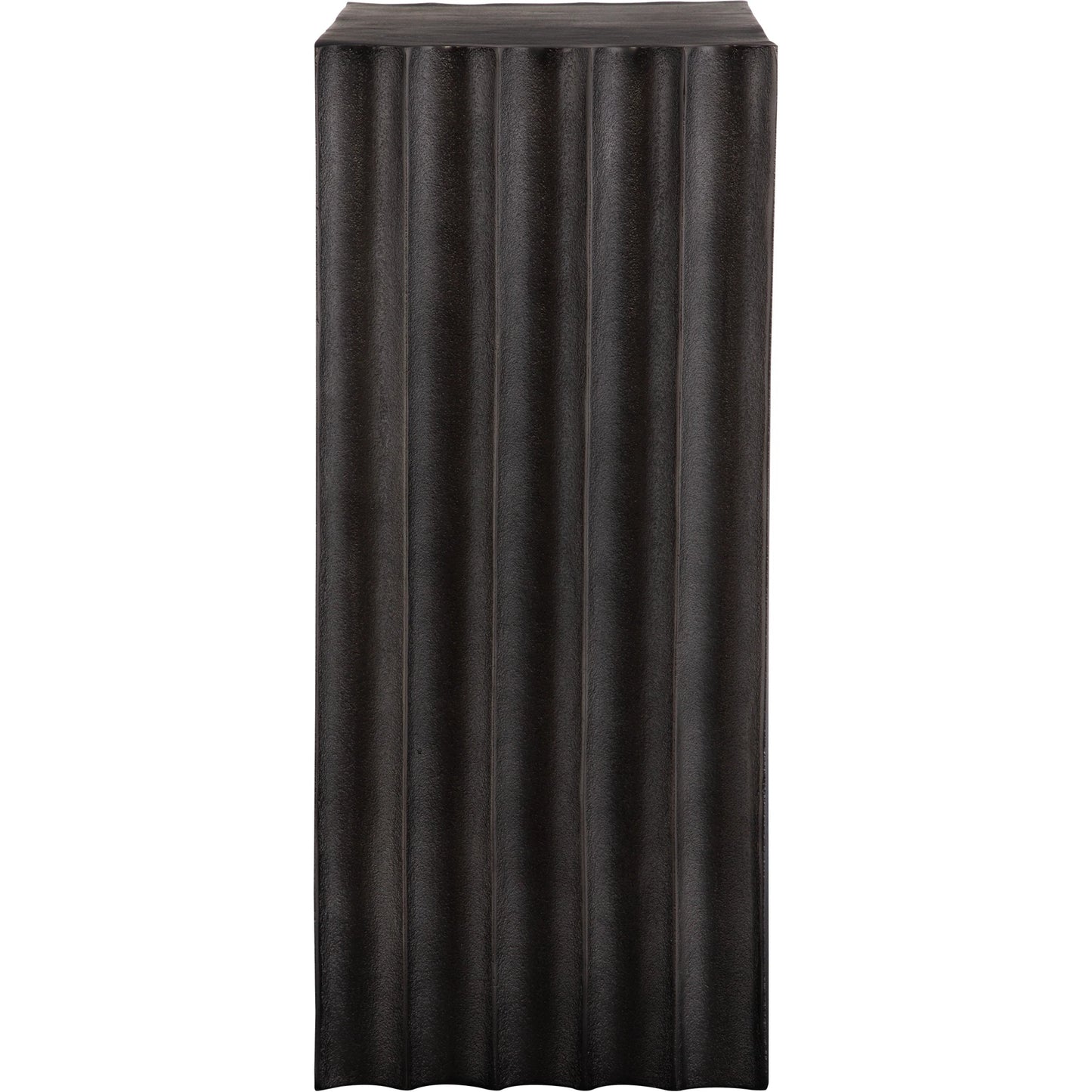 004 SI-2146838 | Additional Silo | In the Groove Accent Table by Uttermost in nickel. Made from aluminum in a modern style.