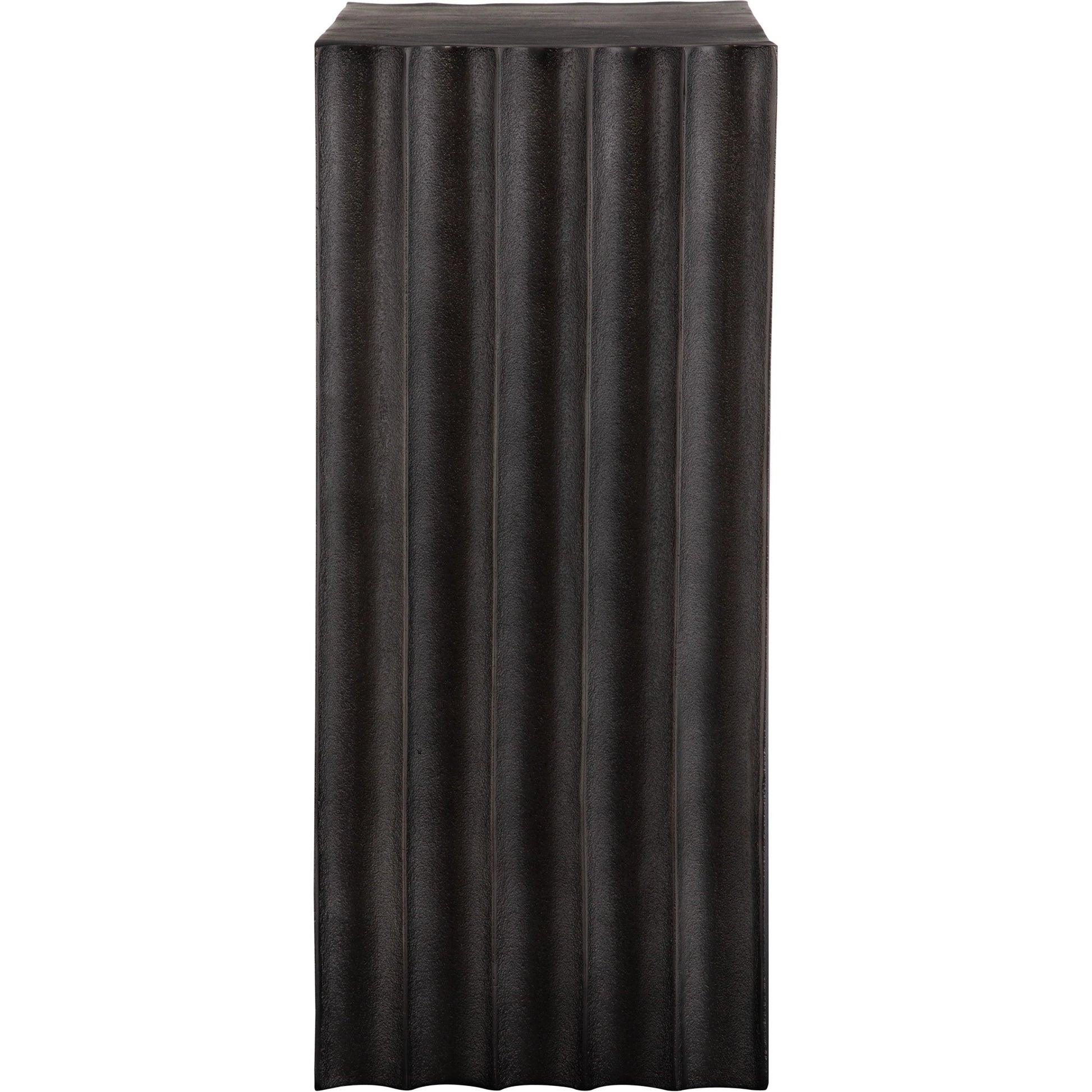 In the Groove Accent Table by Uttermost in nickel. Made from aluminum in a modern style.