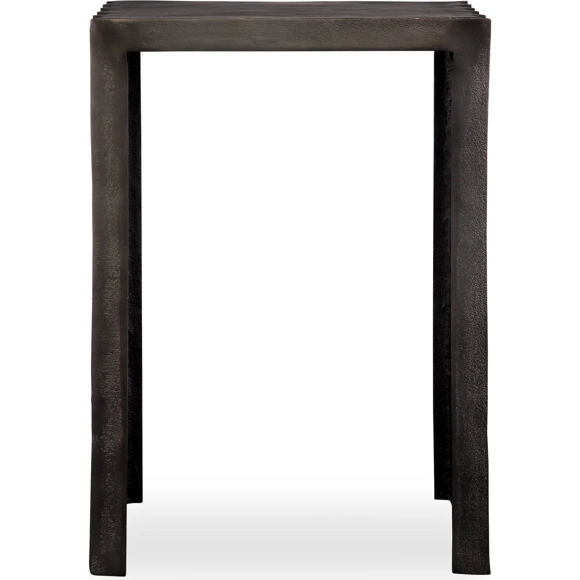 In the Groove Accent Table by Uttermost in nickel. Made from aluminum in a modern style.