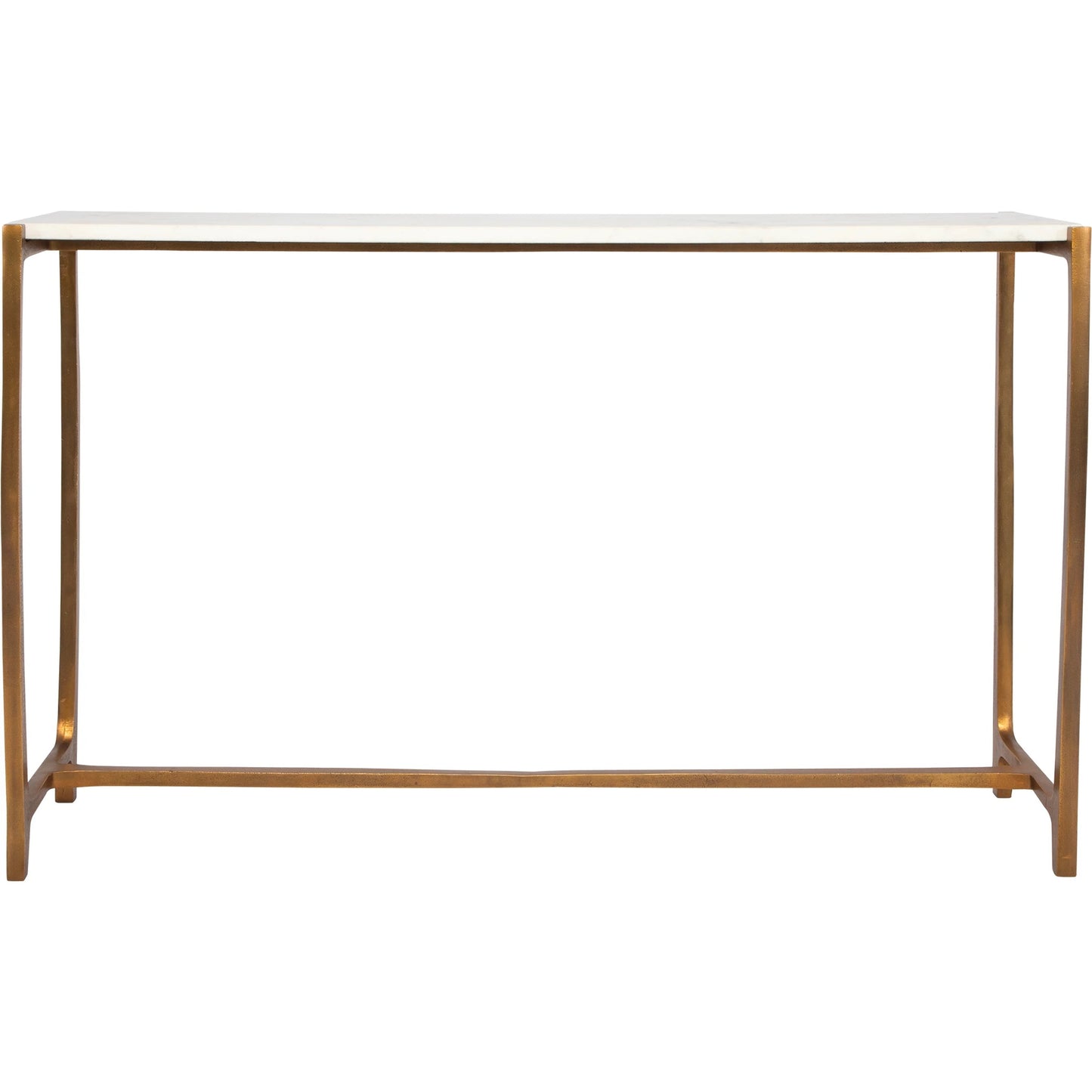 002 SI-2146839 | Additional Silo | Affinity Console Table by Uttermost in gold. Made from marble, aluminum in a modern style.