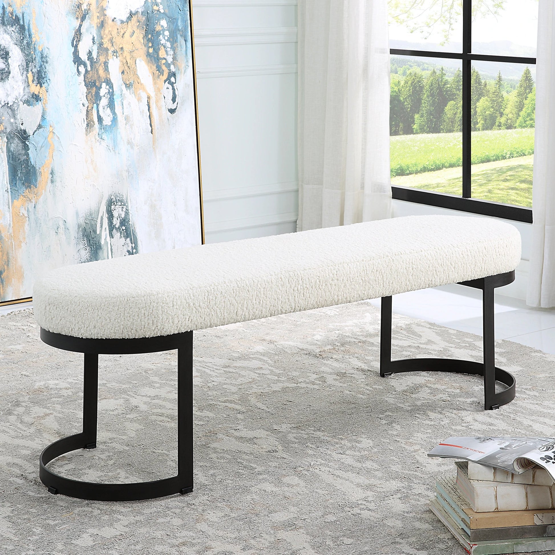 Infinity Bench by Uttermost. Made from unique in a modern style.