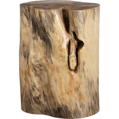 Habitat Natural Accent Stool by Uttermost in natural. Made from tamarind wood in a rustic style.