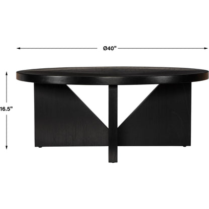Nadette Coffee Table by Uttermost in dark espresso. Made from mindi wood with mdf, veneer in a modern style.