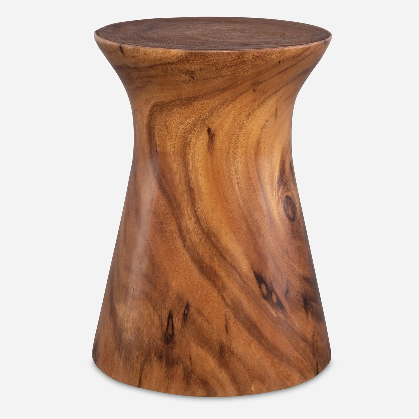 002 SI-2146832 | Primary Silo | Swell Accent Table by Uttermost in natural honey. Made from suar wood in a rustic style.