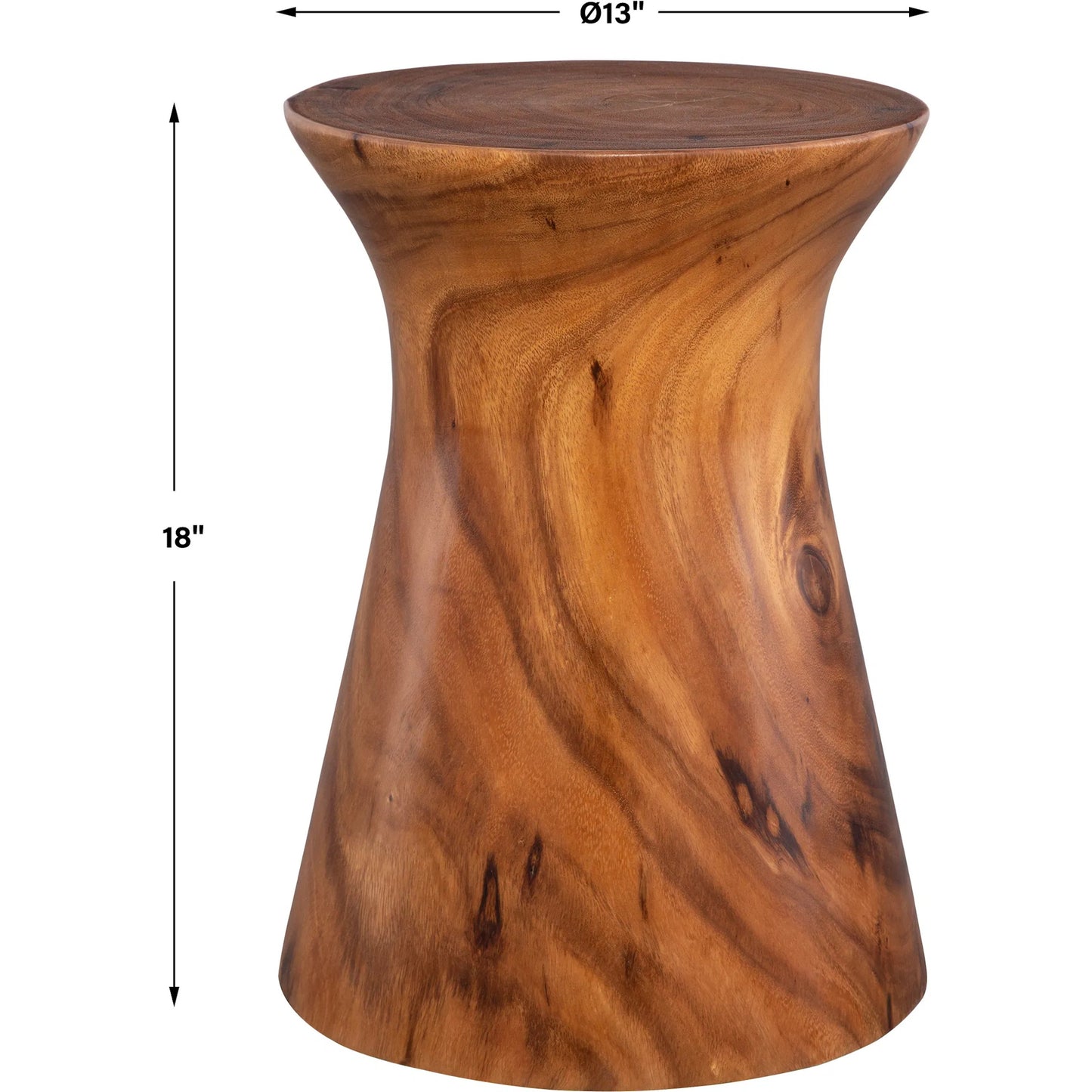 003 SI-2146832 | Additional Silo | Swell Accent Table by Uttermost in natural honey. Made from suar wood in a rustic style.