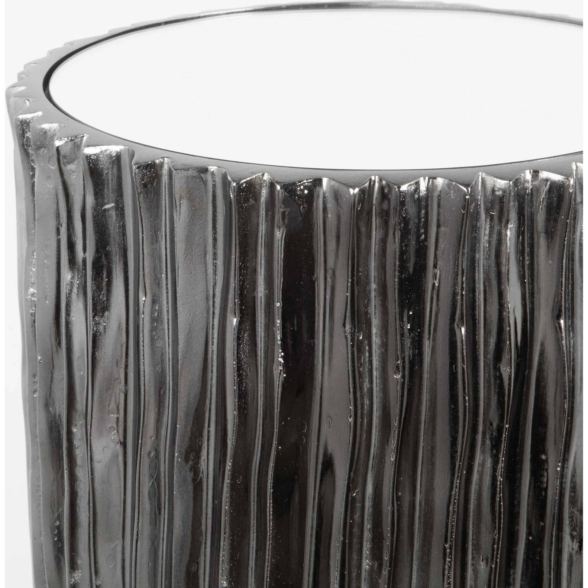 Echo Modern Drink Table by Uttermost in dark. Made from resin, iron, mirror, mdf in a modern style.
