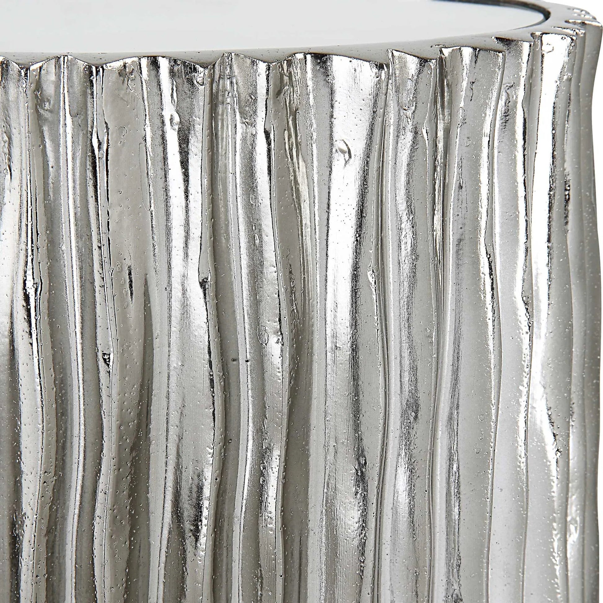 Echo Modern Drink Table by Uttermost in dark. Made from resin, iron, mirror, mdf in a modern style.