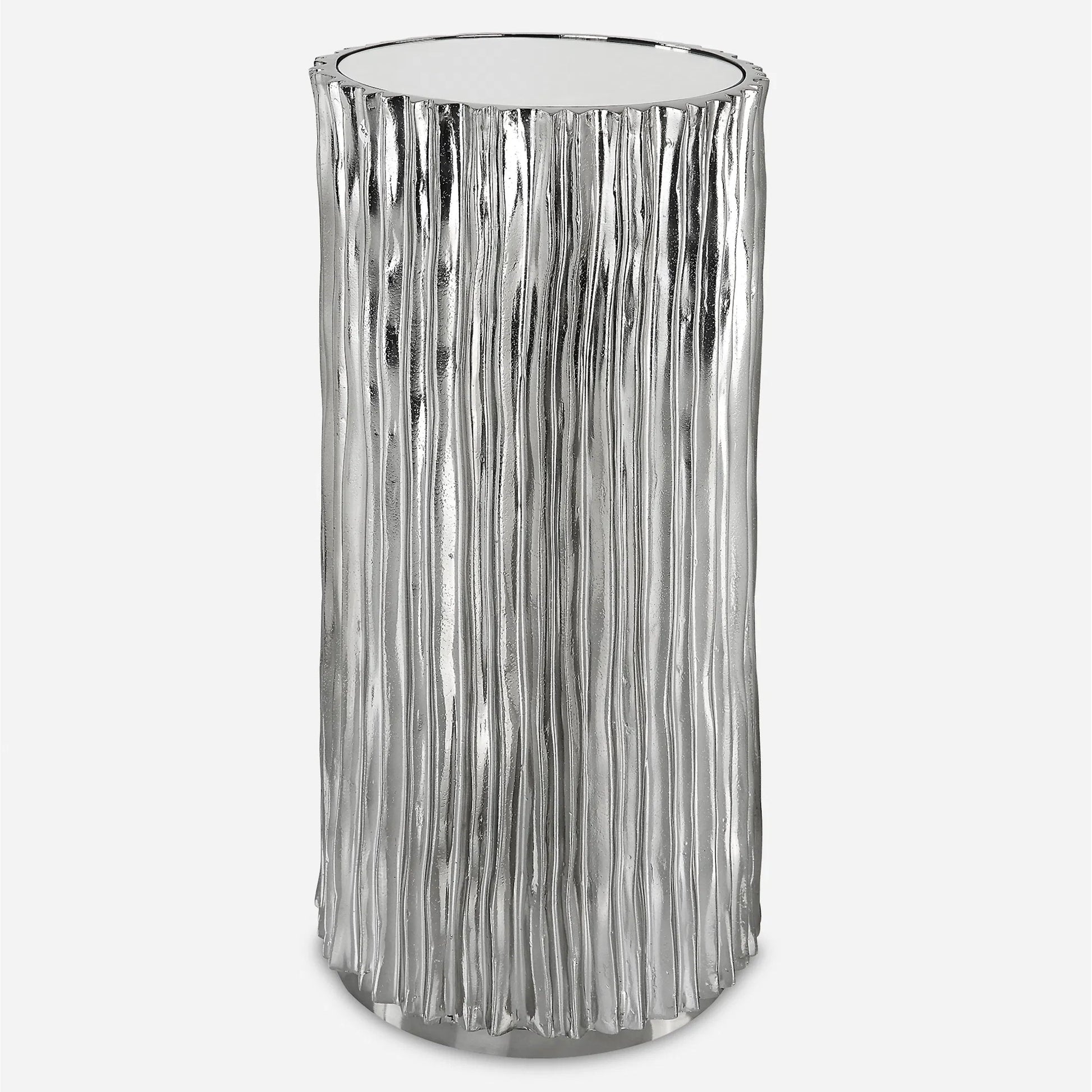 Echo Modern Drink Table by Uttermost in dark. Made from resin, iron, mirror, mdf in a modern style.