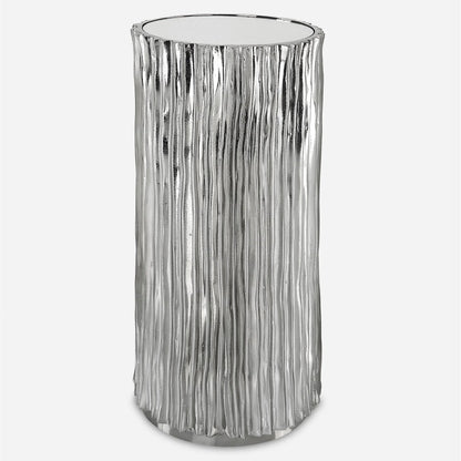 Echo Modern Drink Table by Uttermost in dark. Made from resin, iron, mirror, mdf in a modern style.