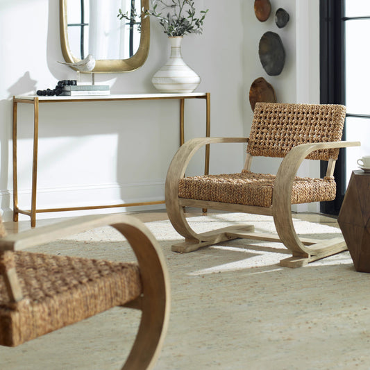 Rehema Accent Chair by Uttermost. Made from unique in a rustic style.