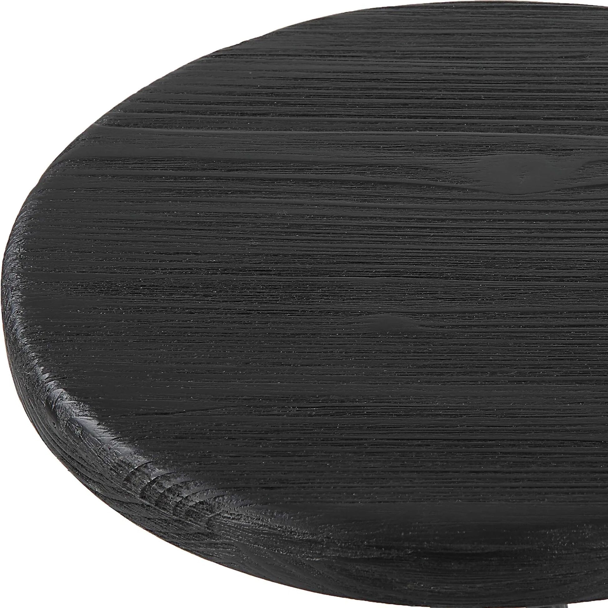 Sona Counter Stool by Uttermost in black. Made from recycled pine, iron in a modern style.