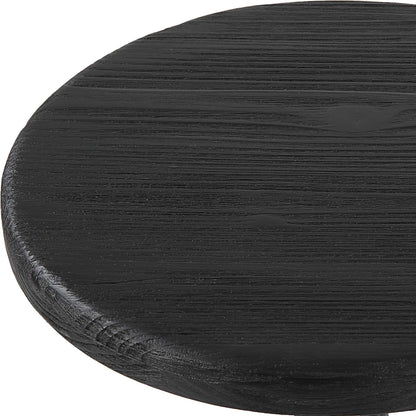 Sona Counter Stool by Uttermost in black. Made from recycled pine, iron in a modern style.