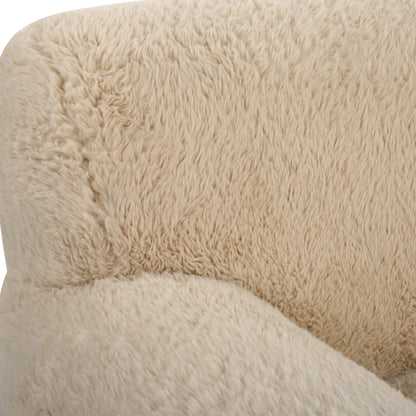 Abide Sheepskin Accent Chair by Uttermost in caramel. Made from fabric, foam, plywood, oak in a modern style.