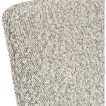 Jacobsen Dining Chair by Uttermost in ivory, warm gray and aged black. Made from iron, fabric, foam, plywood in a modern style.