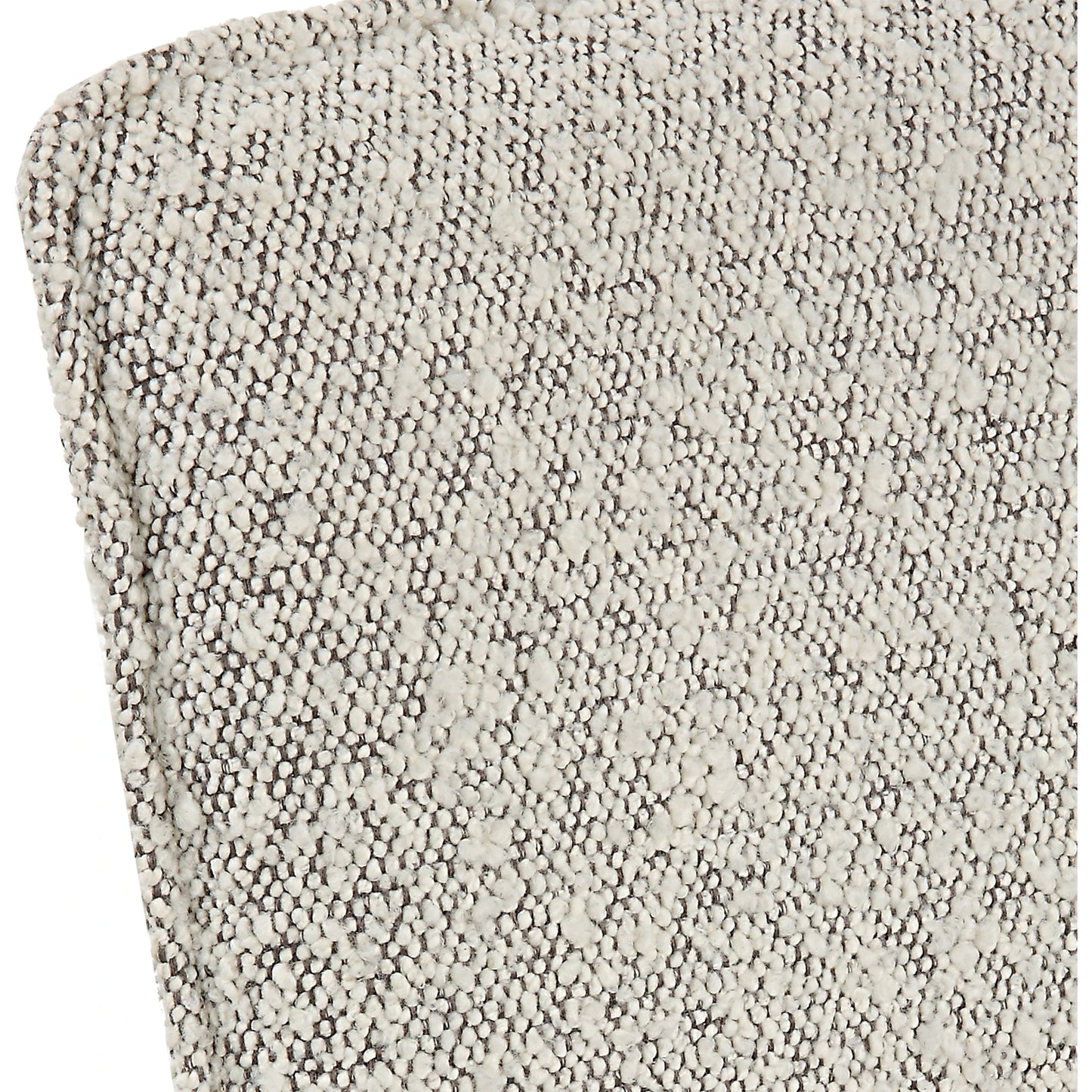 008 SI-2146862 | Closeup | Jacobsen Dining Chair by Uttermost in ivory, warm gray and aged black. Made from iron, fabric, foam, plywood in a modern style.