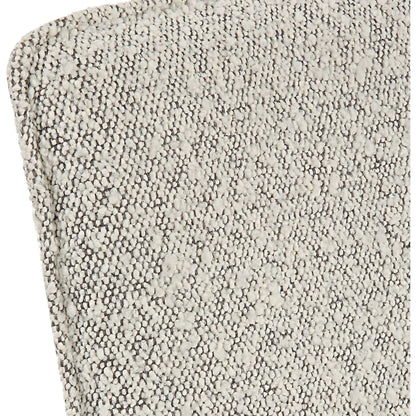 Jacobsen Dining Chair by Uttermost in ivory, warm gray and aged black. Made from iron, fabric, foam, plywood in a modern style.