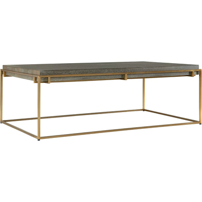 Surround Sark Coffee Table by Uttermost in dark walnut. Made from stainless steel, mdf, acacia veneer in a modern style.