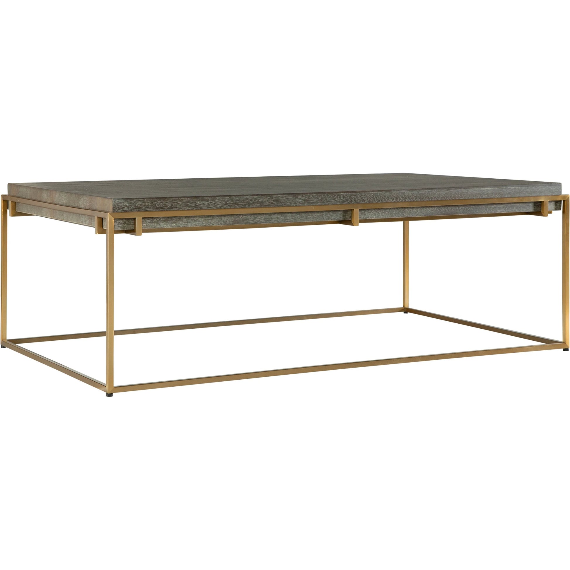 Surround Sark Coffee Table by Uttermost in dark walnut. Made from stainless steel, mdf, acacia veneer in a modern style.