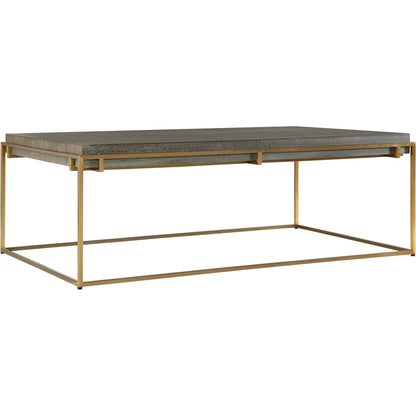 Surround Sark Coffee Table by Uttermost in dark walnut. Made from stainless steel, mdf, acacia veneer in a modern style.