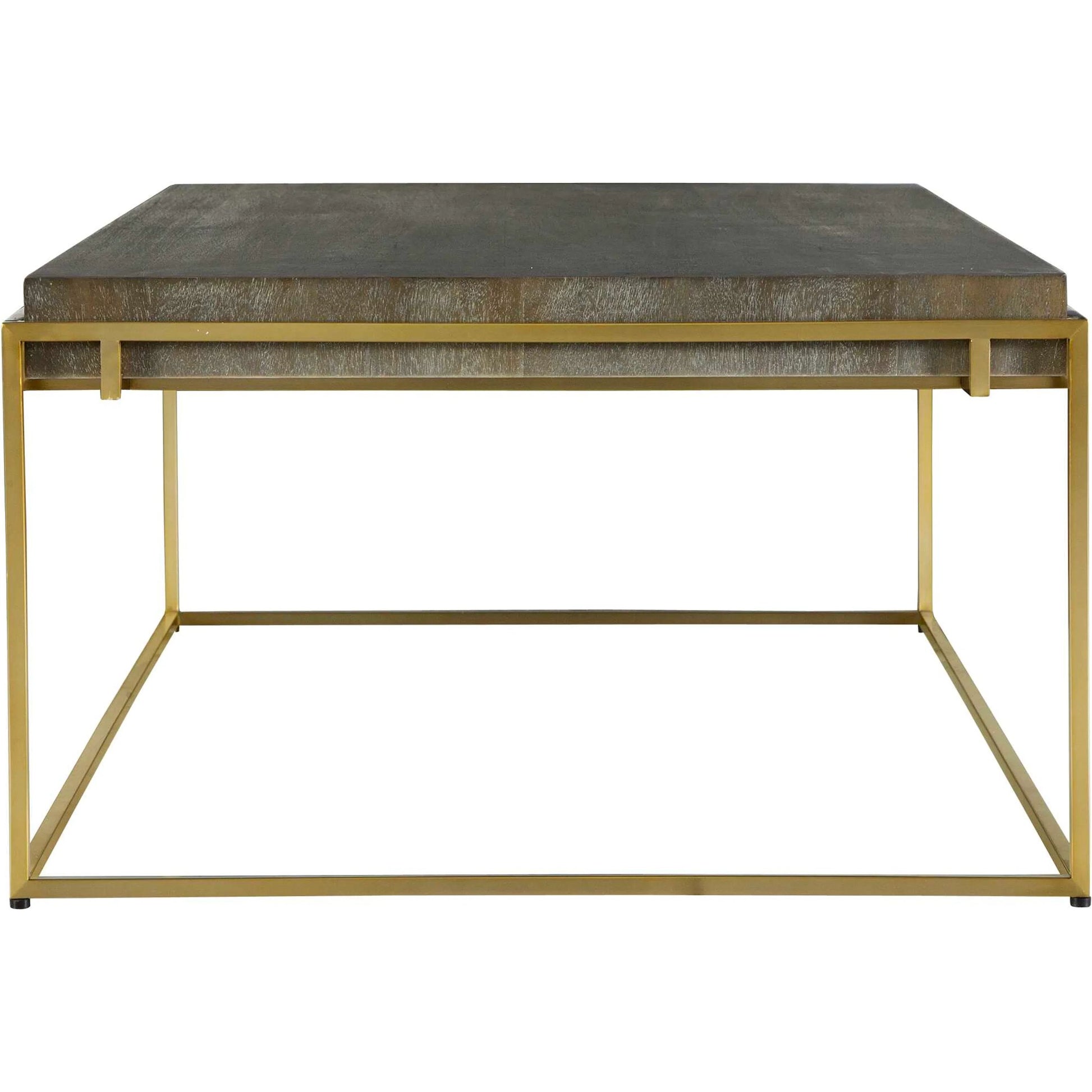 Surround Sark Coffee Table by Uttermost in dark walnut. Made from stainless steel, mdf, acacia veneer in a modern style.