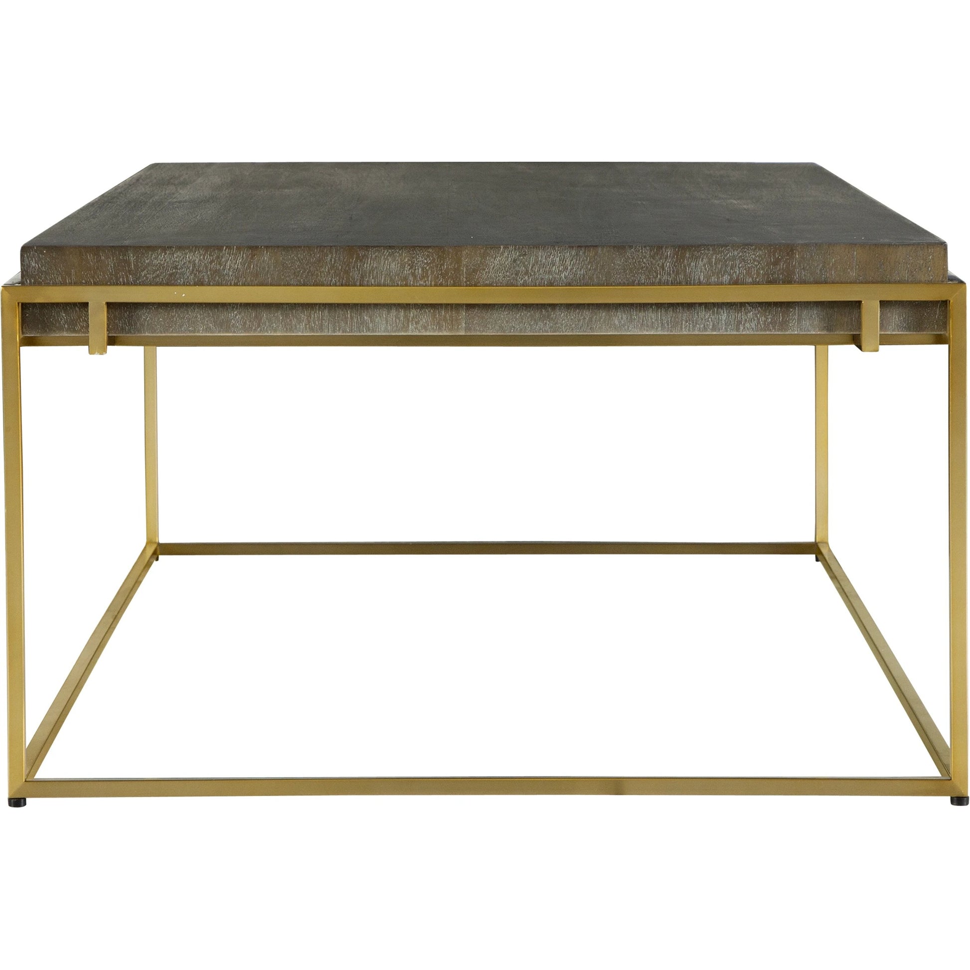Surround Sark Coffee Table by Uttermost in dark walnut. Made from stainless steel, mdf, acacia veneer in a modern style.