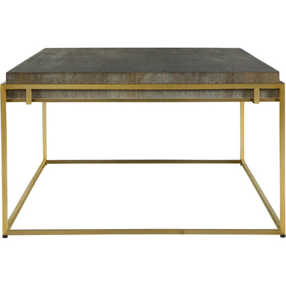 Surround Sark Coffee Table by Uttermost in dark walnut. Made from stainless steel, mdf, acacia veneer in a modern style.