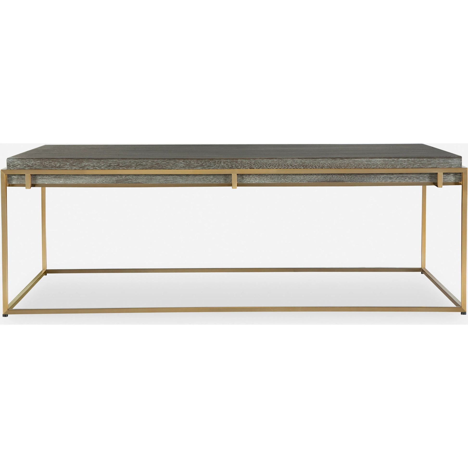 Surround Sark Coffee Table by Uttermost in dark walnut. Made from stainless steel, mdf, acacia veneer in a modern style.