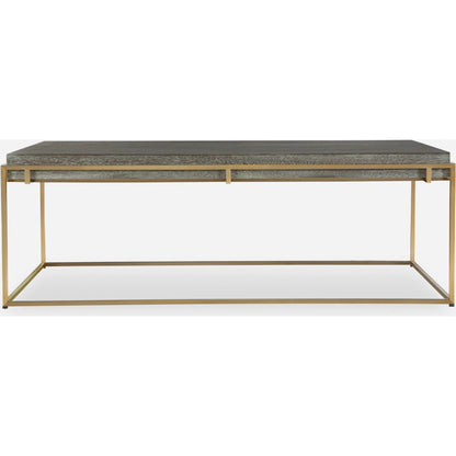 Surround Sark Coffee Table by Uttermost in dark walnut. Made from stainless steel, mdf, acacia veneer in a modern style.