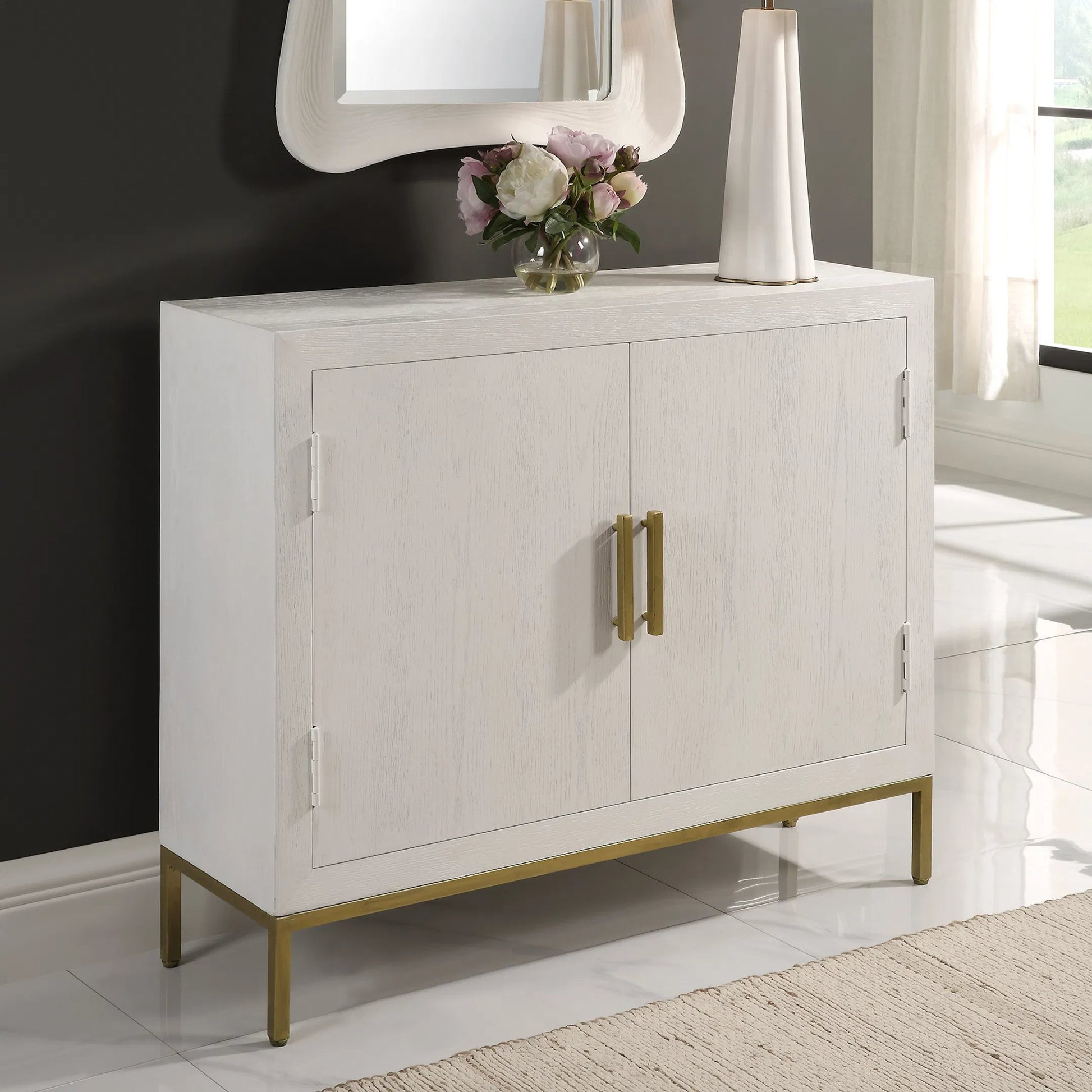 Front Range 2 Door Cabinet by Uttermost. Made from unique in a transitional style.