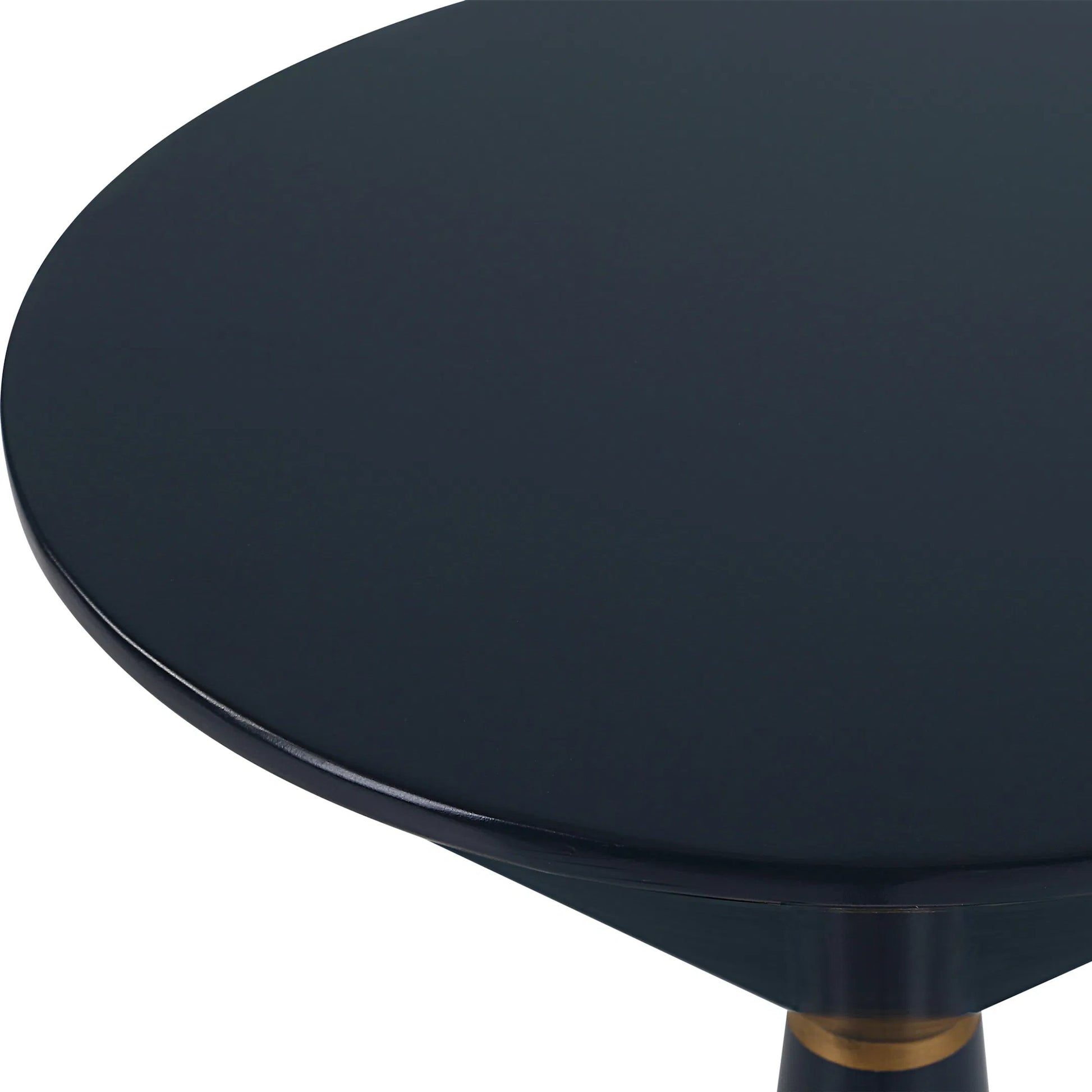Luster Navy Accent Table by Uttermost in brass. Made from iron in a eclectic & global style.