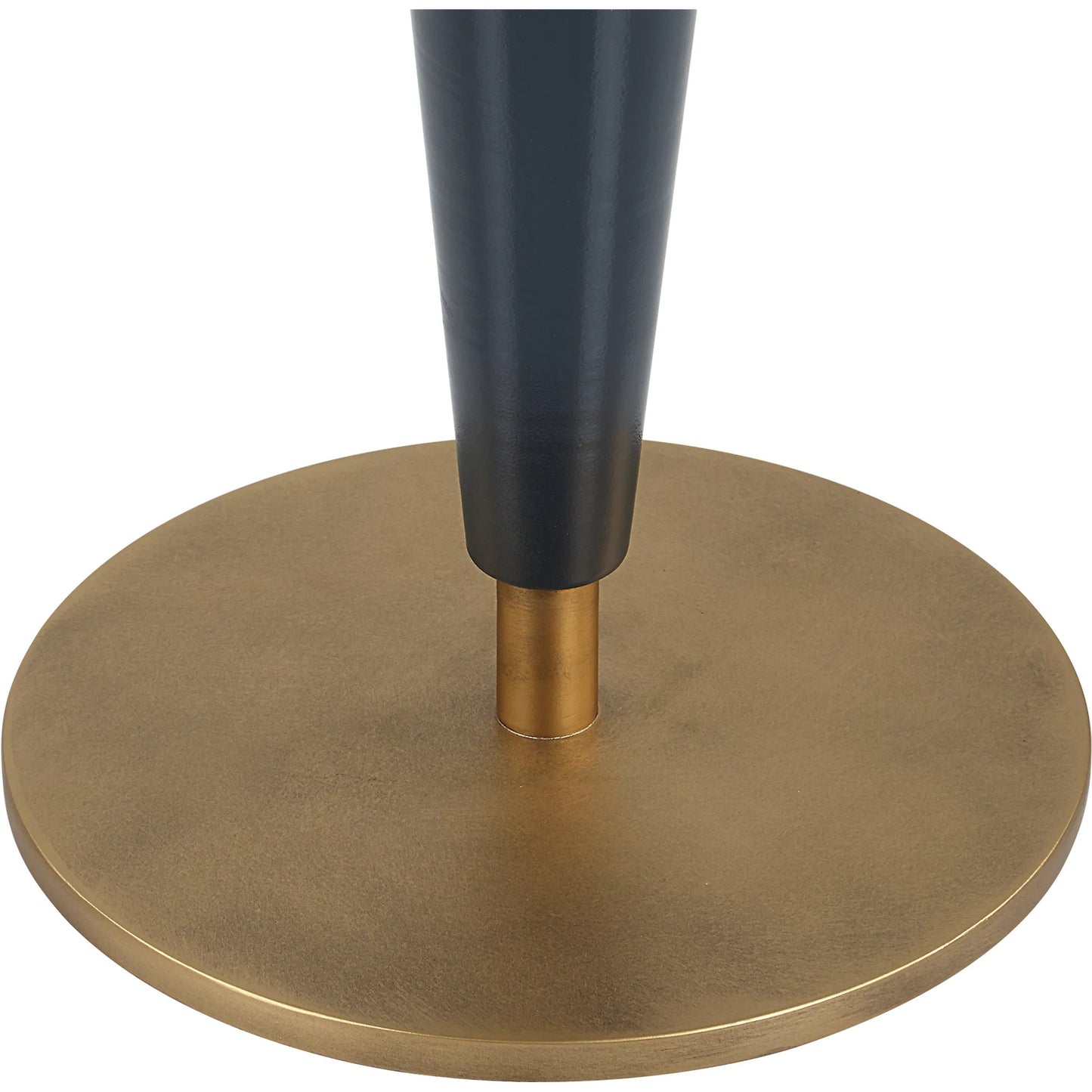 004 SI-2262299 | Closeup | Luster Navy Accent Table by Uttermost in brass. Made from iron in a eclectic & global style.