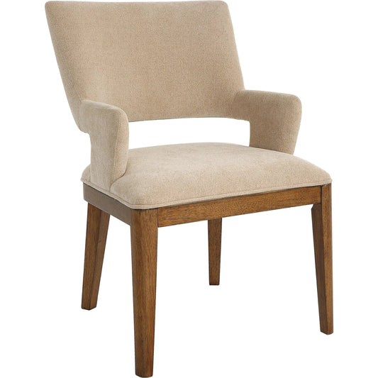 Aspect Mid-Century Dining Chair by Uttermost in wood. Made from rubber wood, plywood, fabric, foam in a unique style.