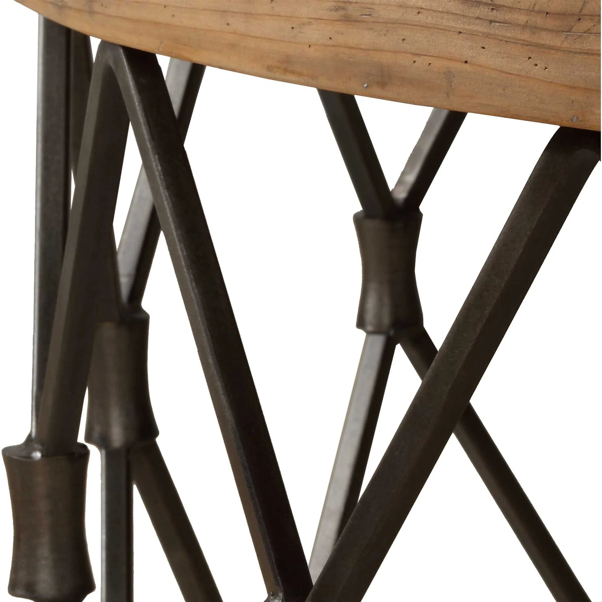 Chain Reaction Coffee Table by Uttermost in iron. Made from old fir, plywood, iron in a unique style.