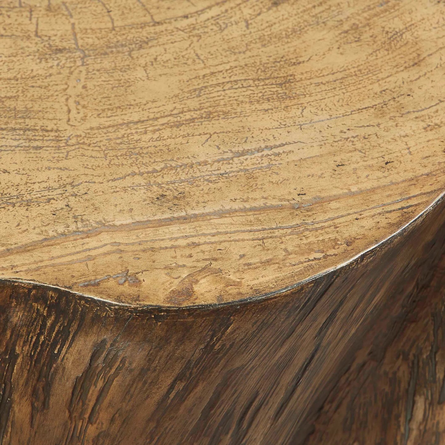007 SI-2262321 | Closeup | Woods Edge Sierra Coffee Table by Uttermost. Made from fiberglass with mixwood in a unique style.