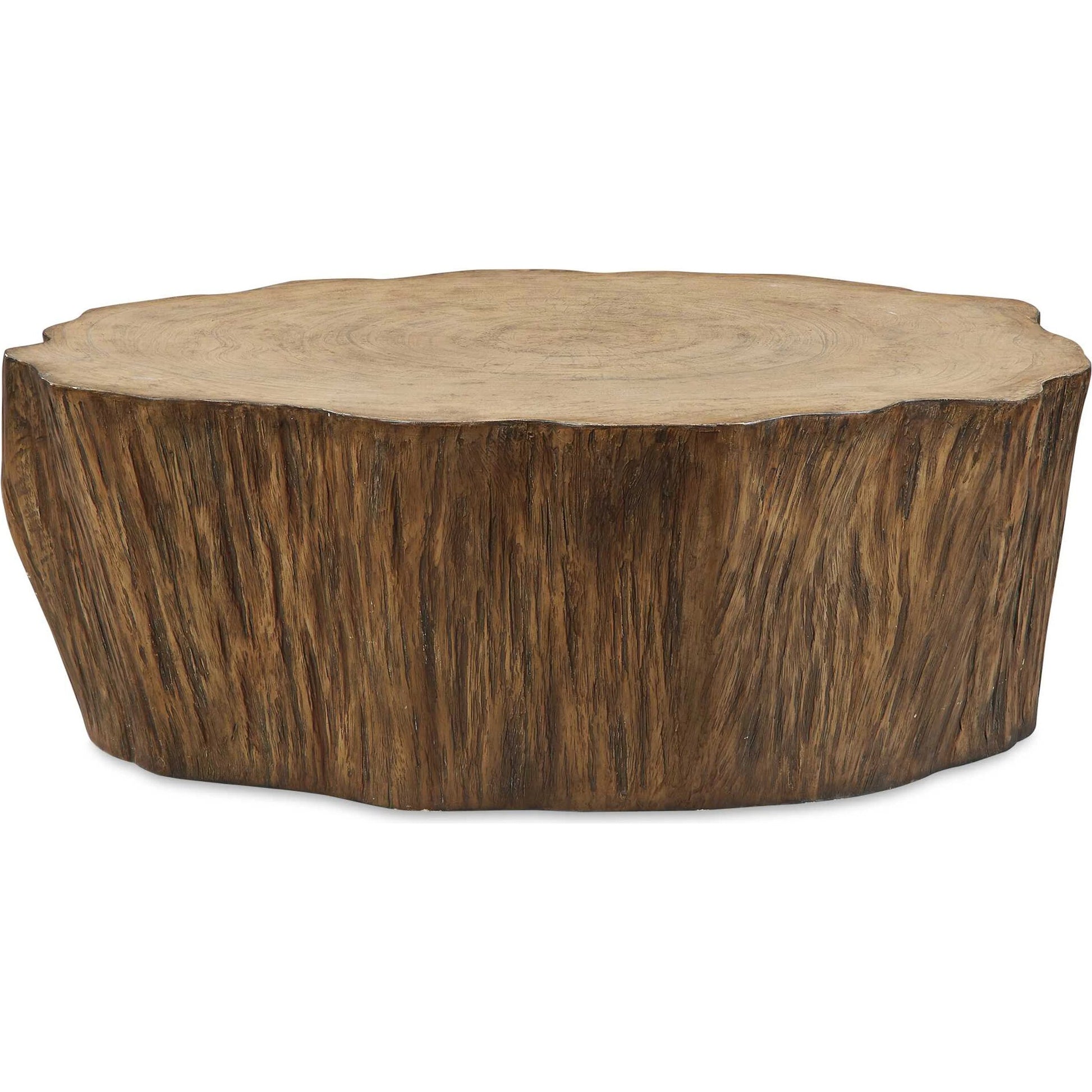 Woods Edge Sierra Coffee Table by Uttermost. Made from fiberglass with mixwood in a unique style.