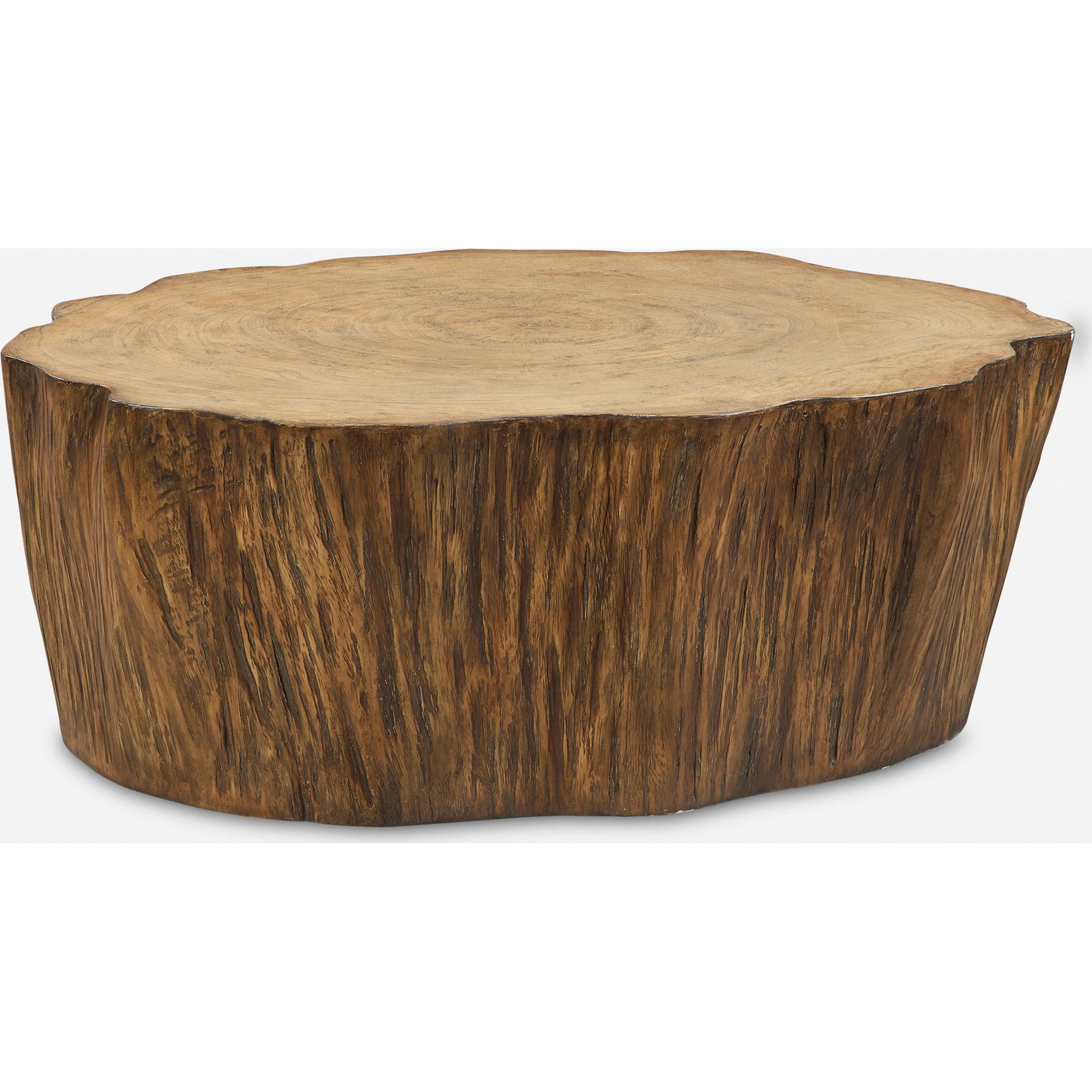 Woods Edge Sierra Coffee Table by Uttermost. Made from fiberglass with mixwood in a unique style.