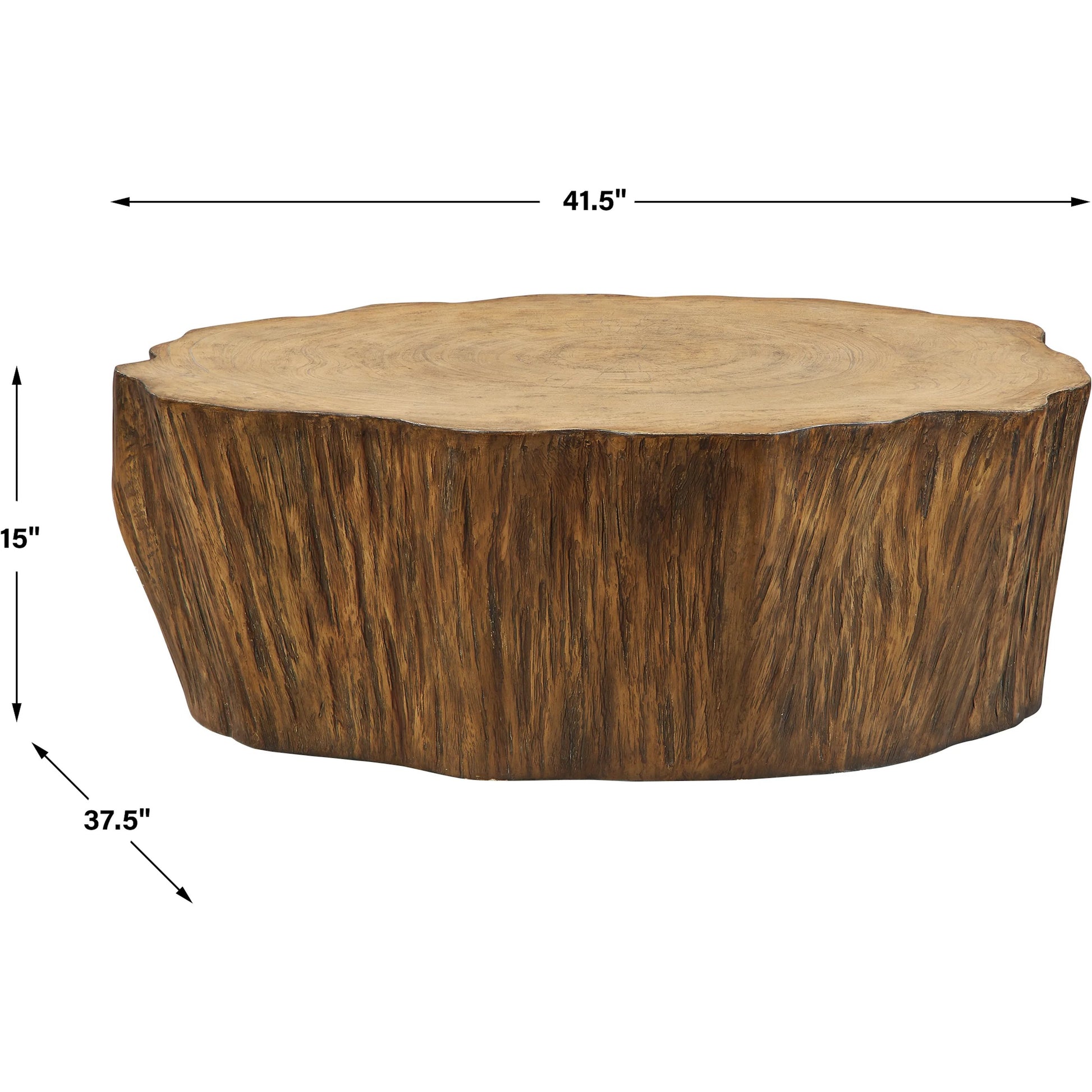 Woods Edge Sierra Coffee Table by Uttermost. Made from fiberglass with mixwood in a unique style.
