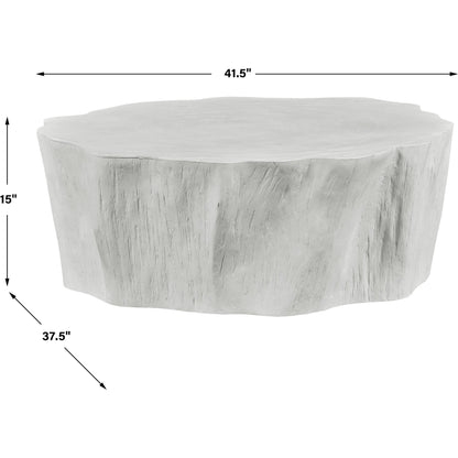 Woods Edge Sierra Coffee Table by Uttermost. Made from fiberglass with mixwood in a unique style.