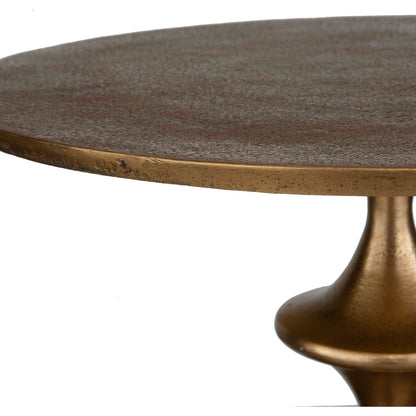Flight Accent Table by Uttermost in brass. Made from aluminum in a unique style.